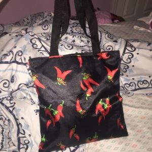 Red Chili Peppers Tote Bag